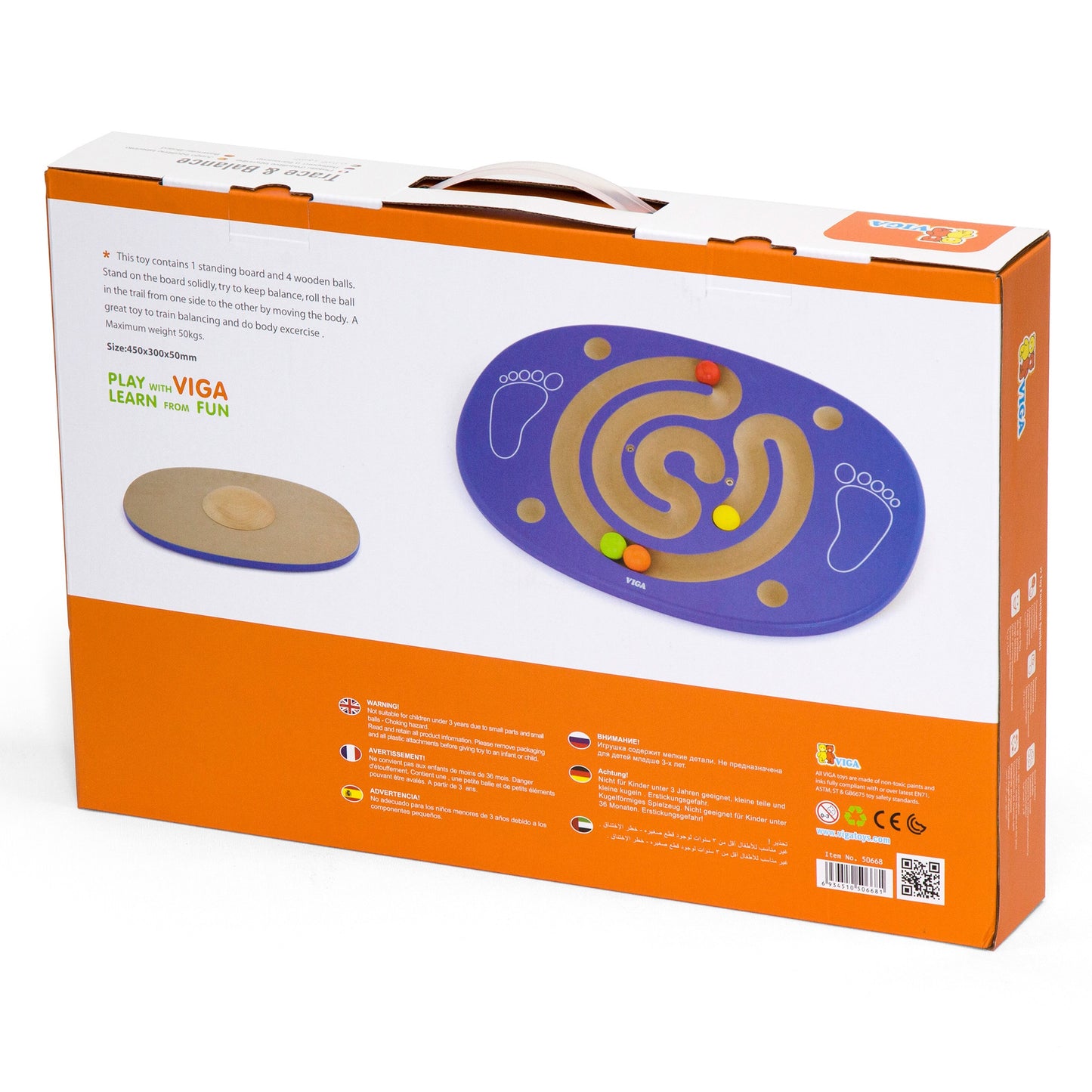 Sensory Wooden Balance Board with Maze